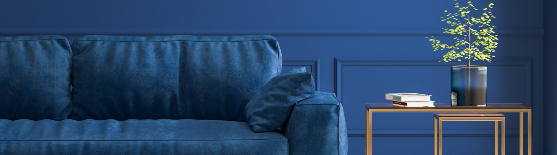 masthead living room blue